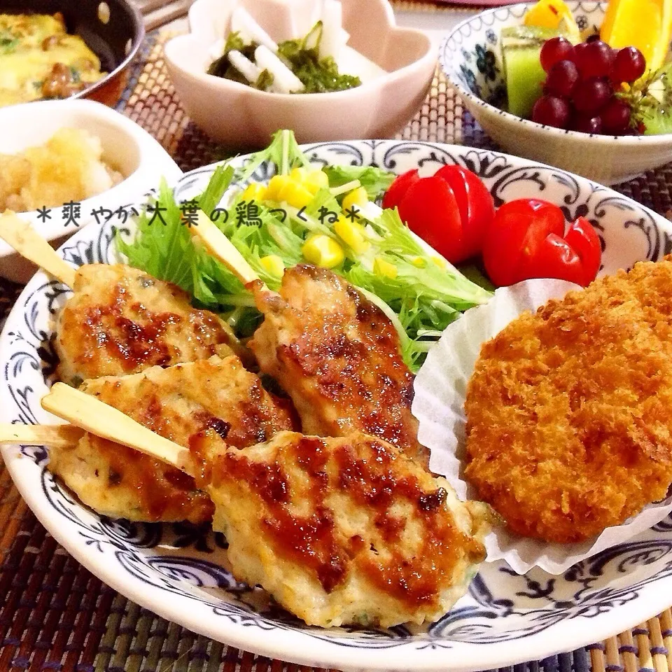 *大葉で爽やか〜豆腐でふんわり〜梅おろしで食べる【鶏つくね】|ぷらっとさん