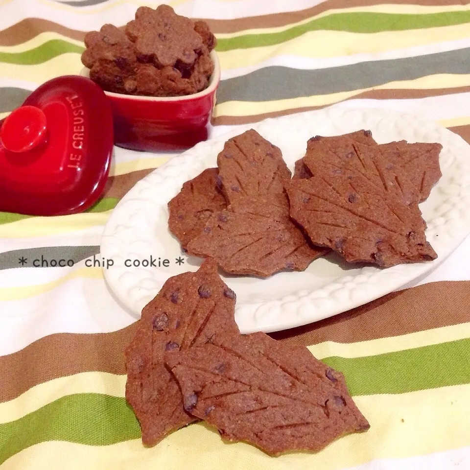  ♡サックっと美味しい〜ココア生地deチョコチップクッキー♡|ぷらっとさん