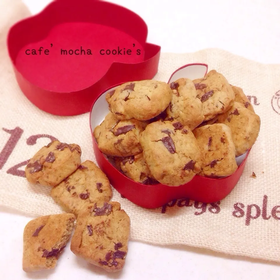 Snapdishの料理写真:♥︎ちょっぴりほろ苦〜！Coffee漂う大人のcookie♥|ぷらっとさん