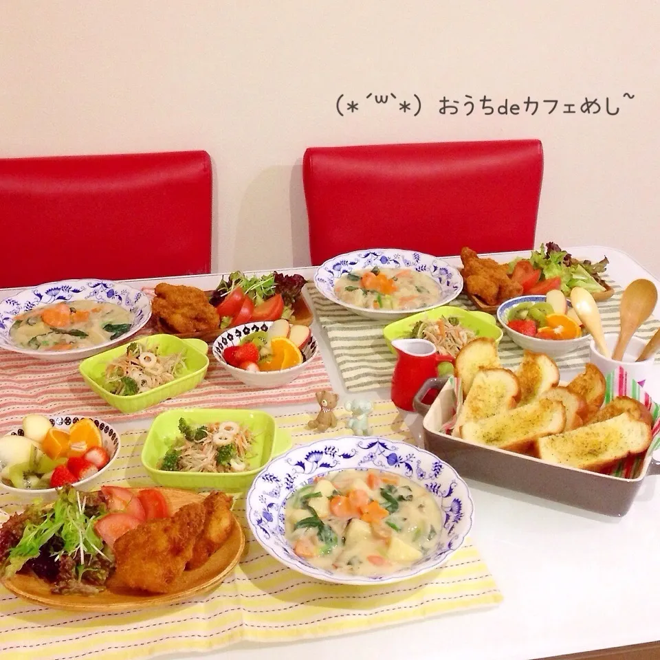  ♪(๑ᴖ◡ᴖ๑)♪旨味たっぷり！牡蠣チャウダーdeカフェ飯|ぷらっとさん