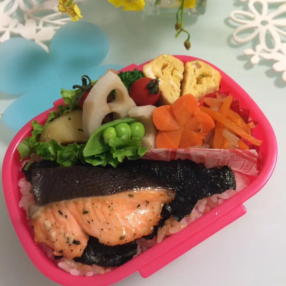 今日はしゃけのり弁当♪|makipさん