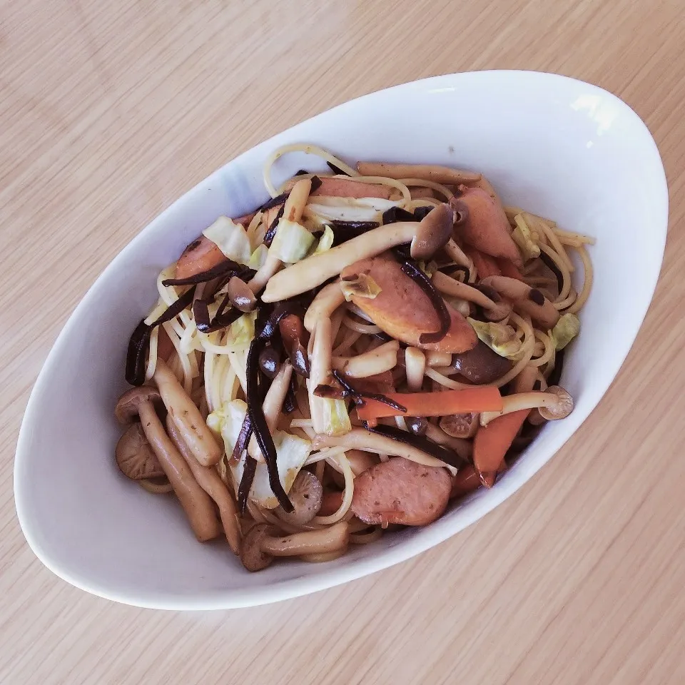 塩昆布の和風パスタ|あきよさん