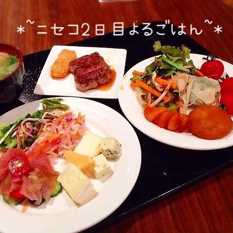 Snapdishの料理写真:( •ॢ◡-ॢ)-♡北海道満喫コースnaブッフェ・ディナー♡|ぷらっとさん