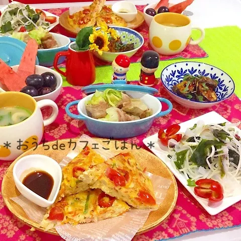 (=^ェ^=) たっぷり野菜deカフェごはん〜＊|ぷらっとさん