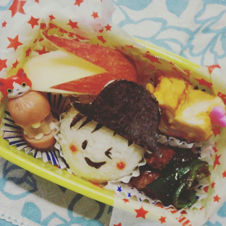 Snapdishの料理写真:幼稚園最後息子のお弁当╰(*´︶`*)╯♡|ゆみごんさん