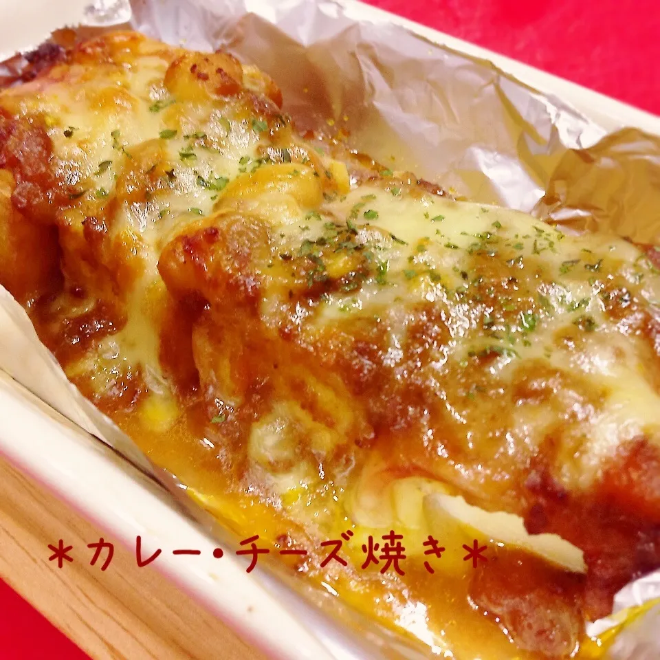 ♪厚揚げベーコン巻き〜deチーズカレー♪|ぷらっとさん