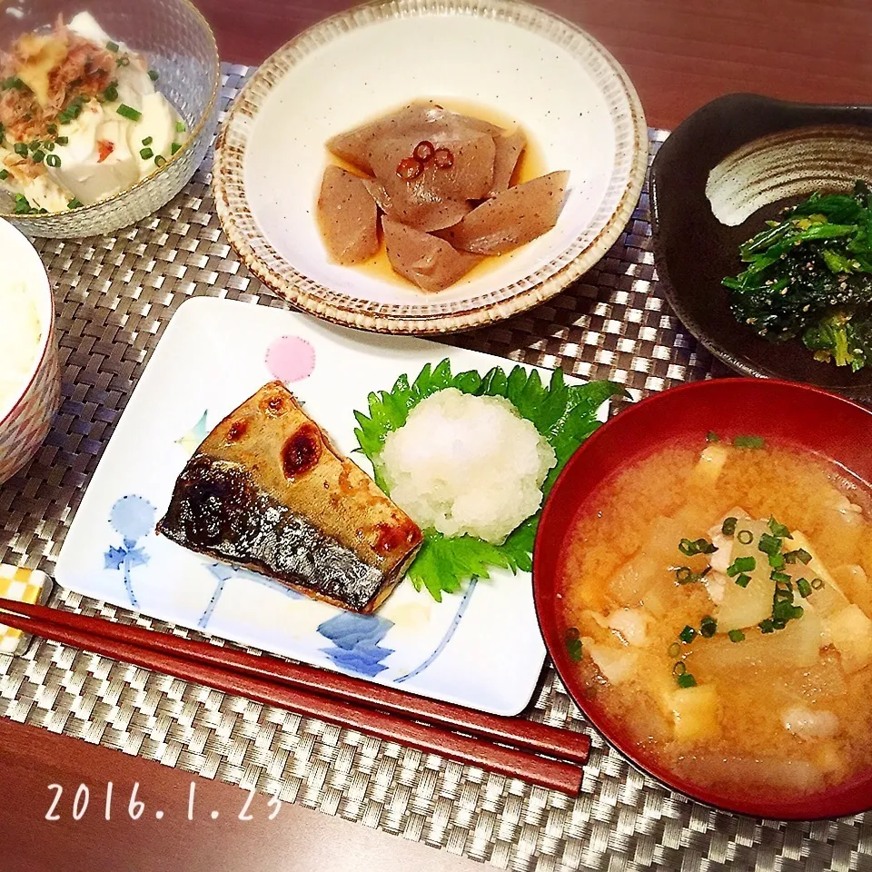 塩サバ定食|さくらさん