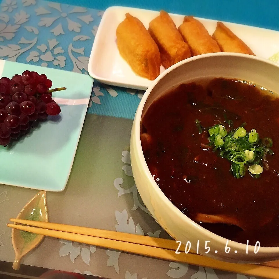 3日目…カレーうどん、おいなりさん|さくらさん