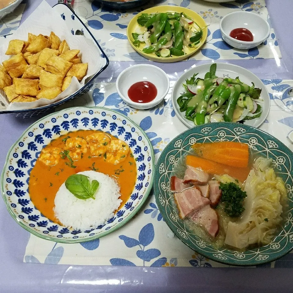 5/18夜ご飯🦐|かずよさん