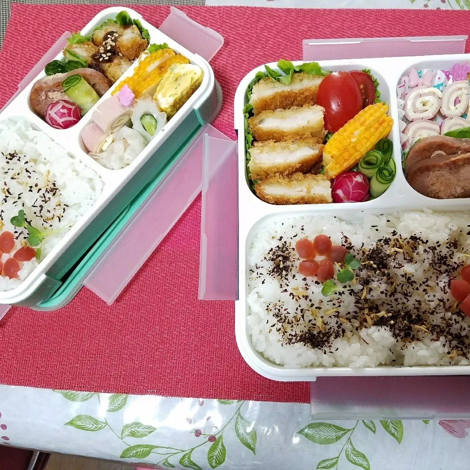 4/16日曜日💠小学生&中学生のお弁当|かずよさん