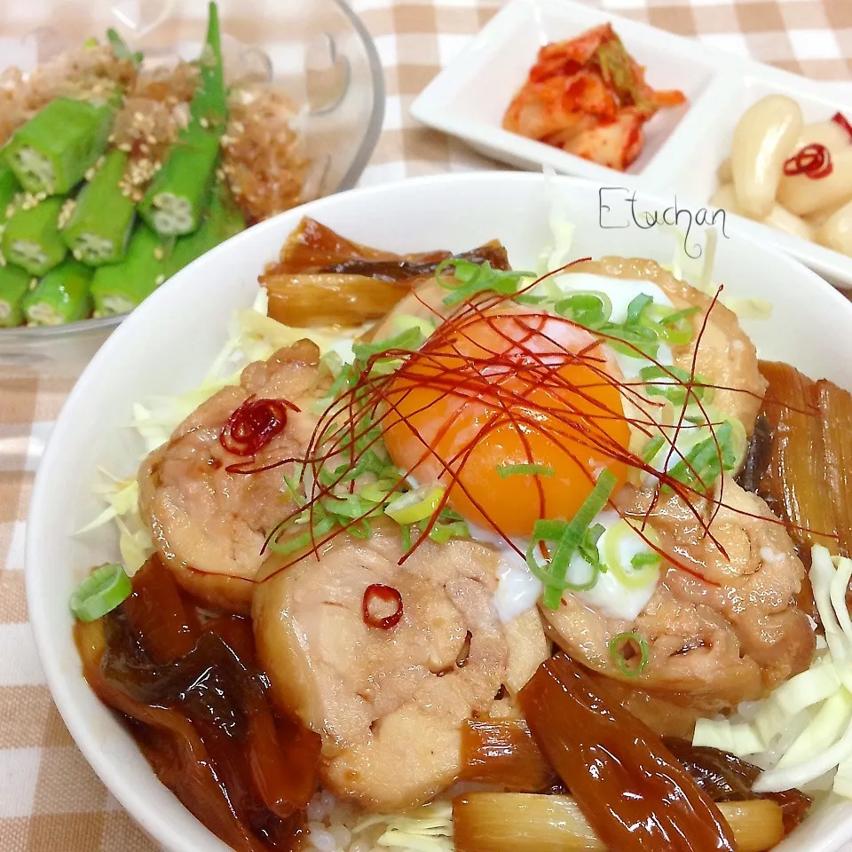 Snapdishの料理写真:✿レンチン鶏もも肉で鶏丼〜✿今夜の晩ご飯。|★えっちゃん★さん