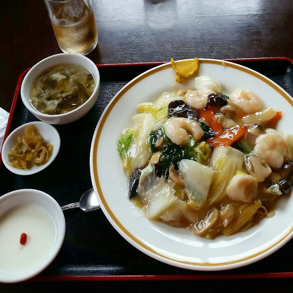 海鮮あんかけ焼きそば|かずよさん