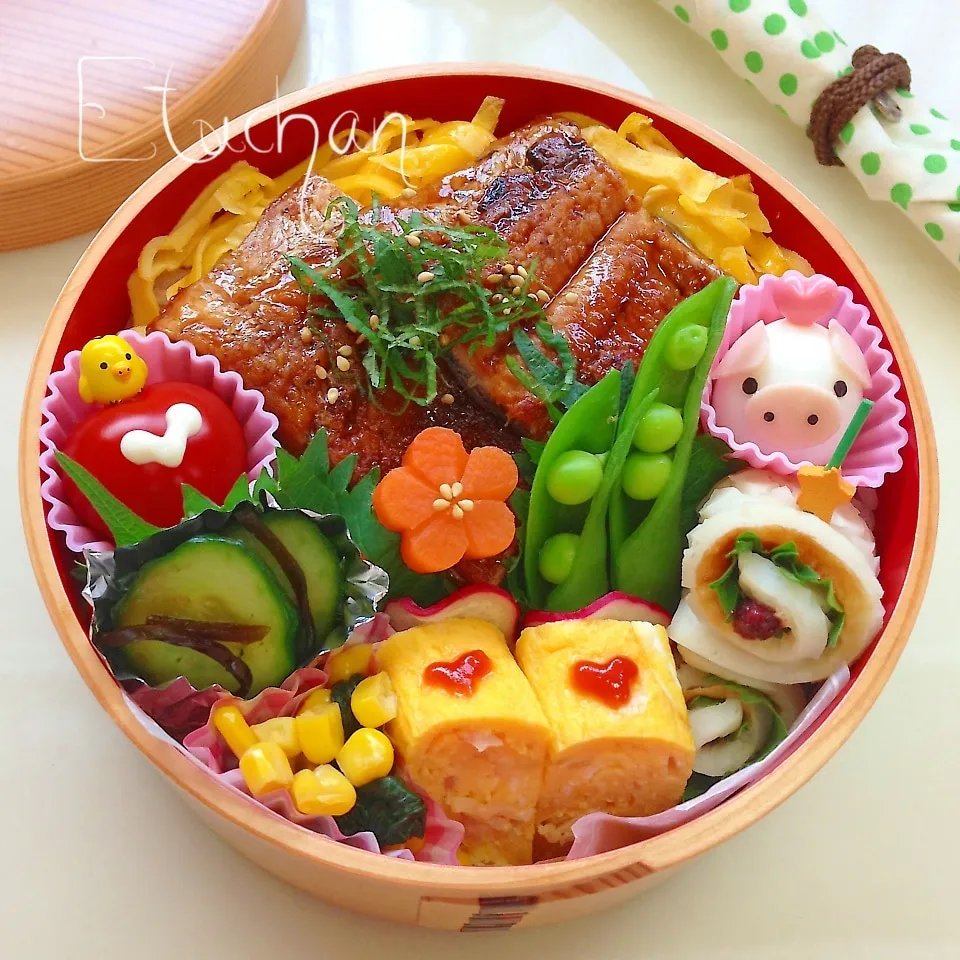 主人の夜勤弁当♡うなぎ〜〜♪|★えっちゃん★さん