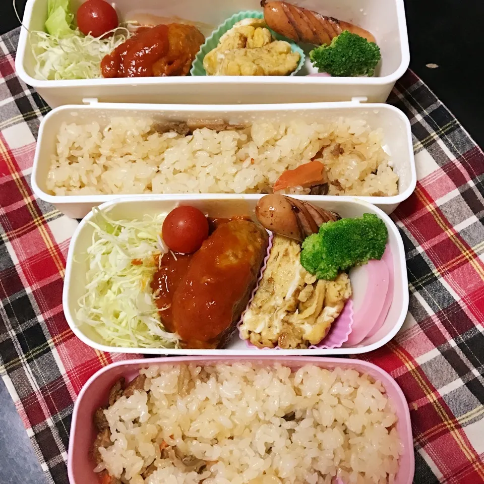 娘&息子お弁当(^O^)／|みかんさん