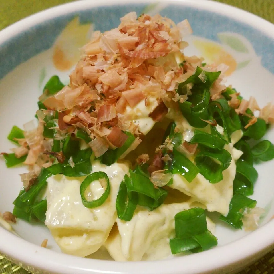 Snapdishの料理写真:チッチさんのまねっこ🎵和風ポテトサラダ|みっぷんさん