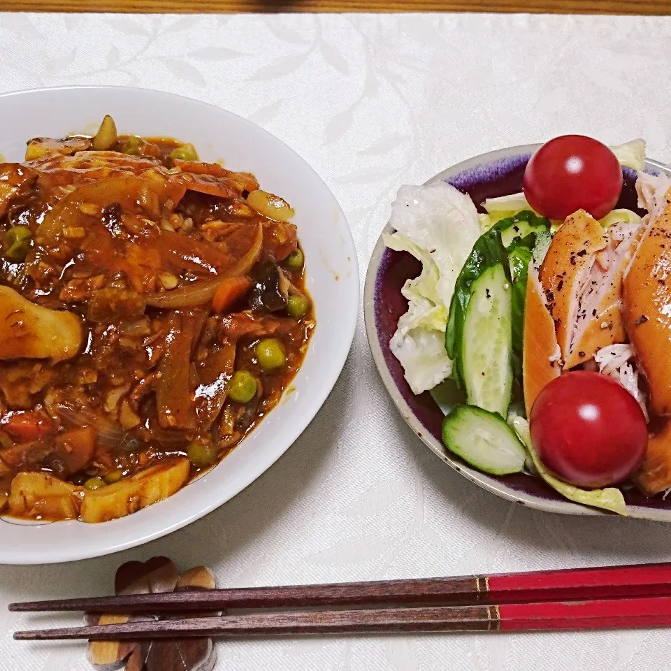 サバ缶でカレー 2/8夕食|卯月さん