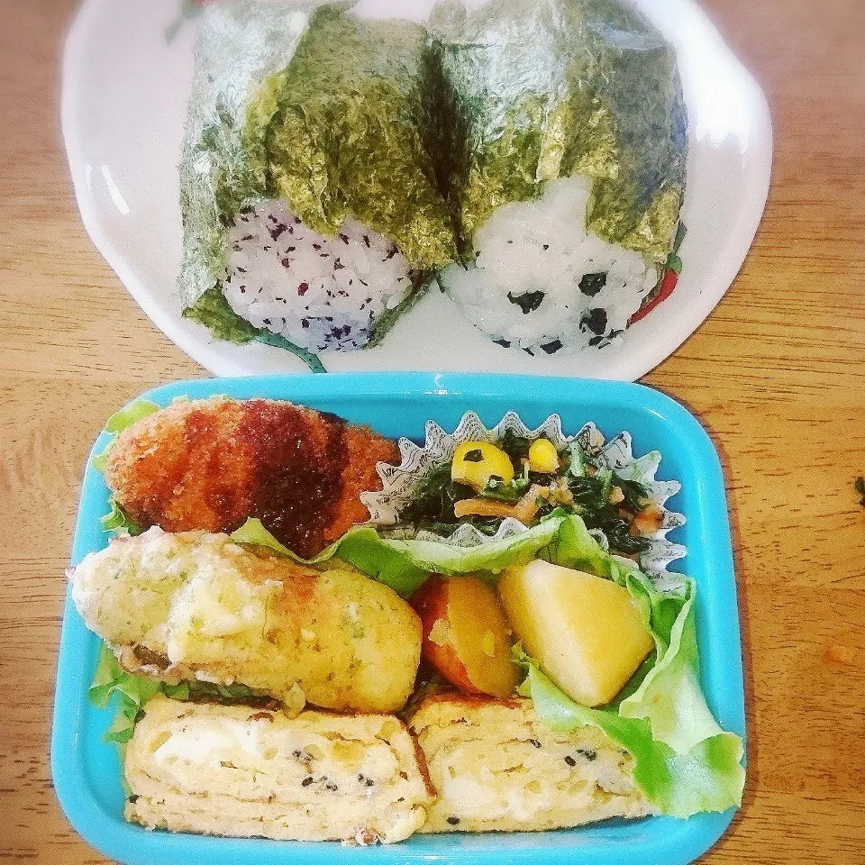 Snapdishの料理写真:部活弁当🍱❤|ひぃちゃんさん