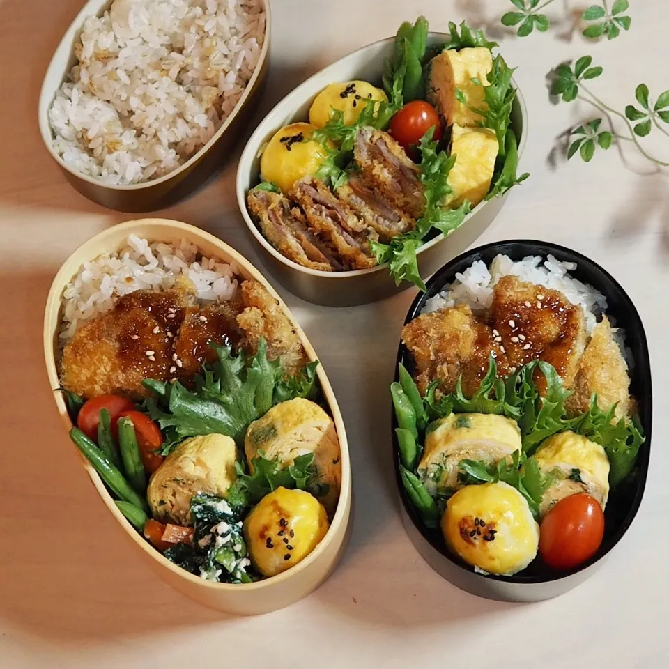 Snapdishの料理写真:中学生と高校生娘のお弁当|かなぷんさん