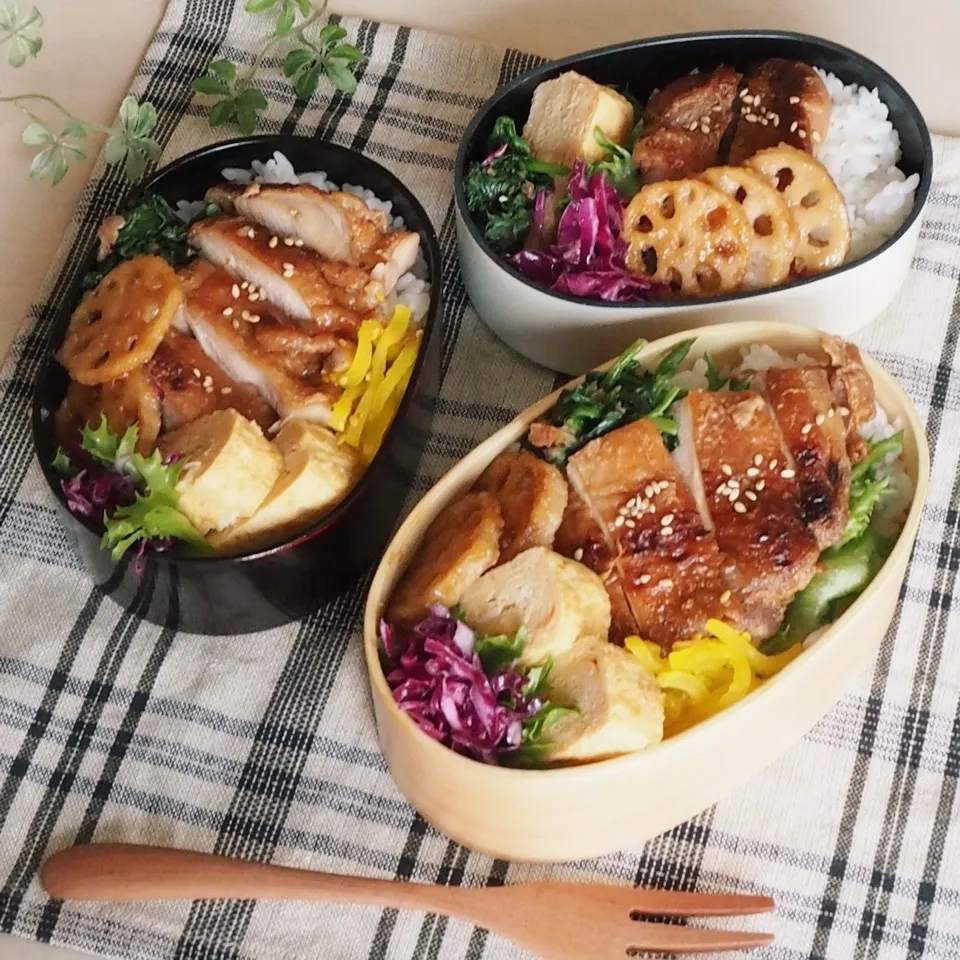 中学生と高校生娘のお弁当|かなぷんさん