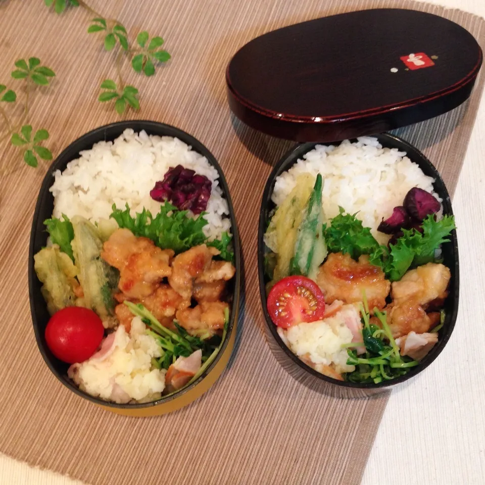 中学生と高校生娘のお弁当|かなぷんさん