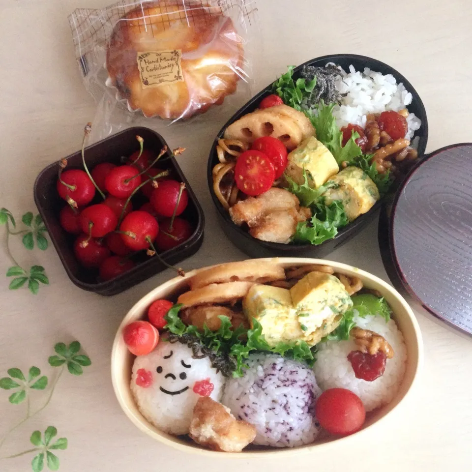 中学生と高校生娘のお弁当|かなぷんさん