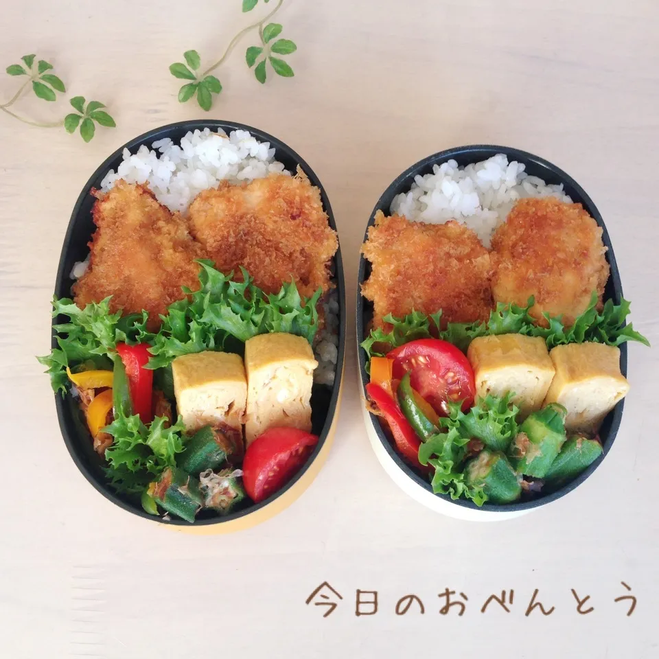 中学生と高校生娘のお弁当|かなぷんさん