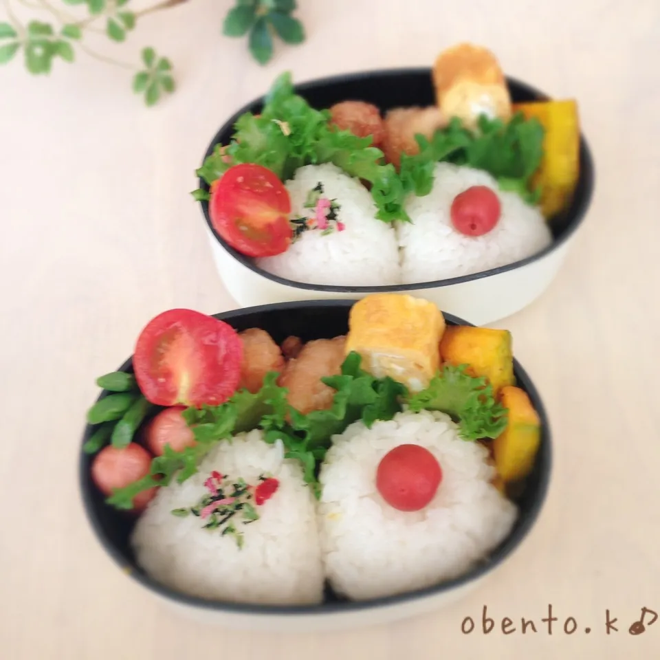 中学生と高校生娘のお弁当|かなぷんさん