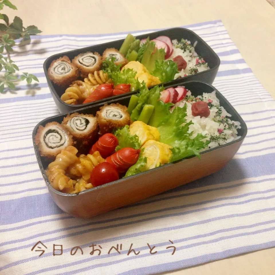 中学生と高校生娘のお弁当|かなぷんさん