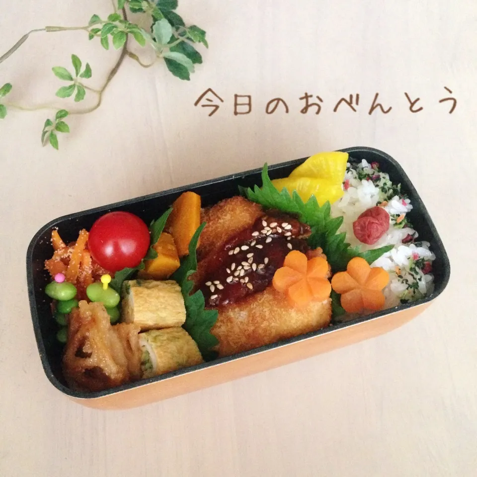 Snapdishの料理写真:中学生娘のお弁当|かなぷんさん