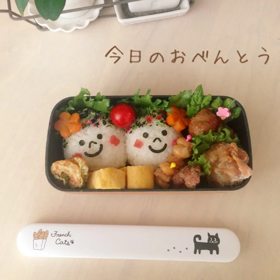 Snapdishの料理写真:中学生娘のお弁当|かなぷんさん