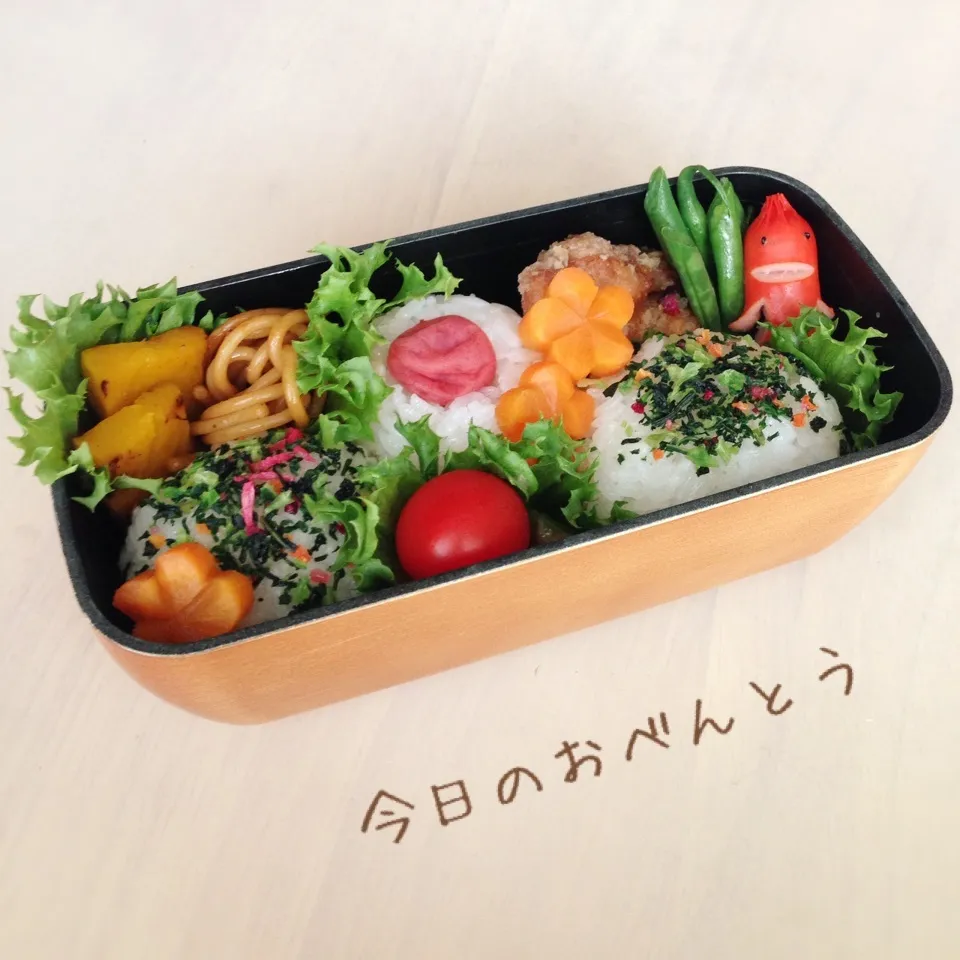 中学生娘の夏休み部活お弁当。|かなぷんさん