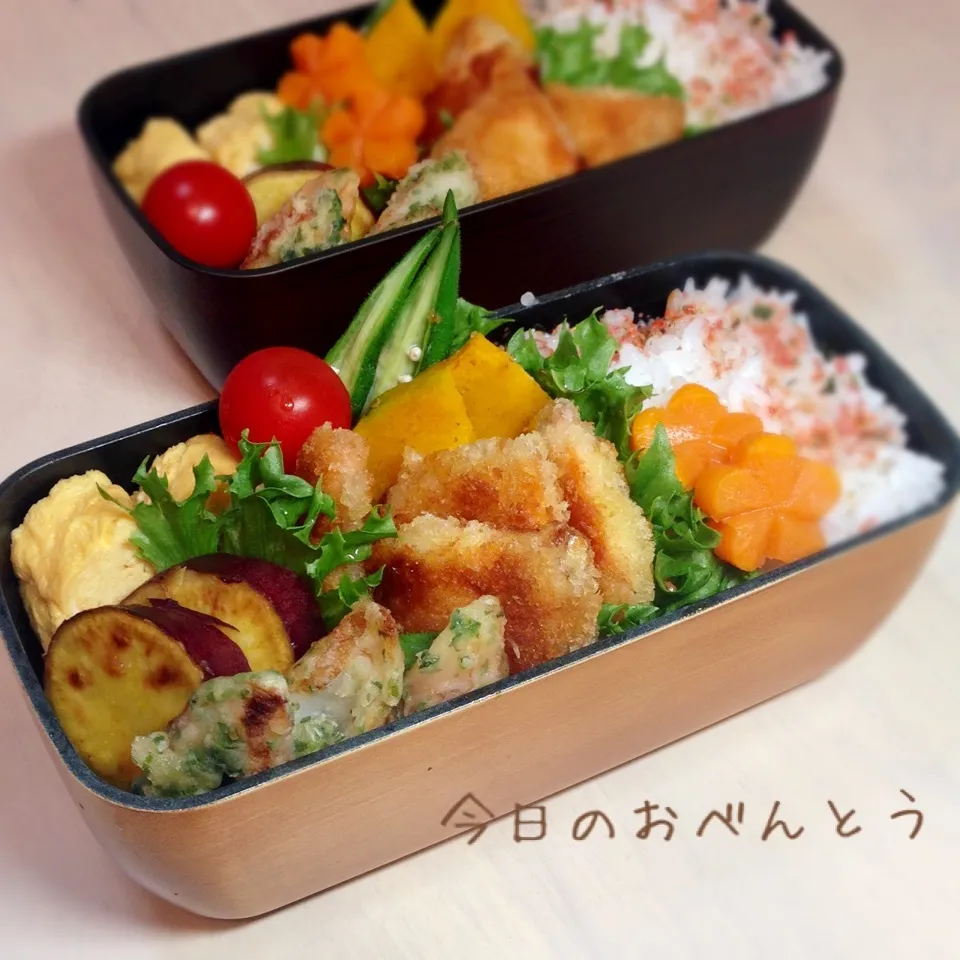サーモンフライ弁当(甘みそ味)|かなぷんさん