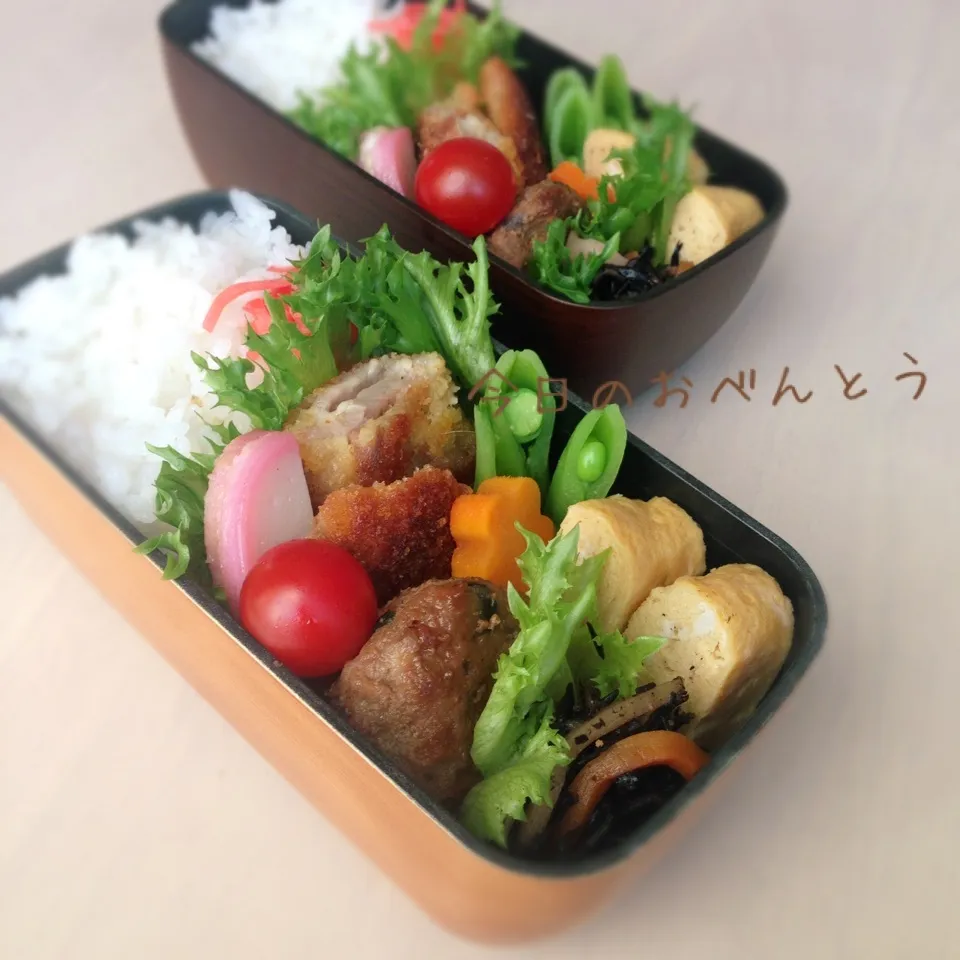 チーズはさみトンカツ弁当|かなぷんさん