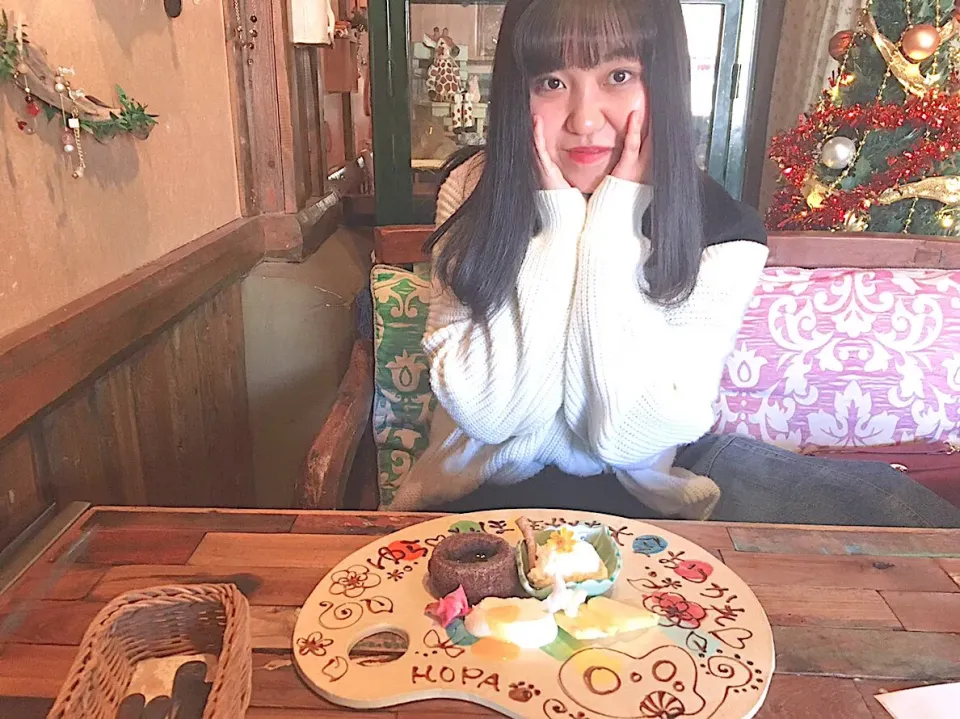 Snapdishの料理写真:ちゃむとケーキプレート|ちゃむさん