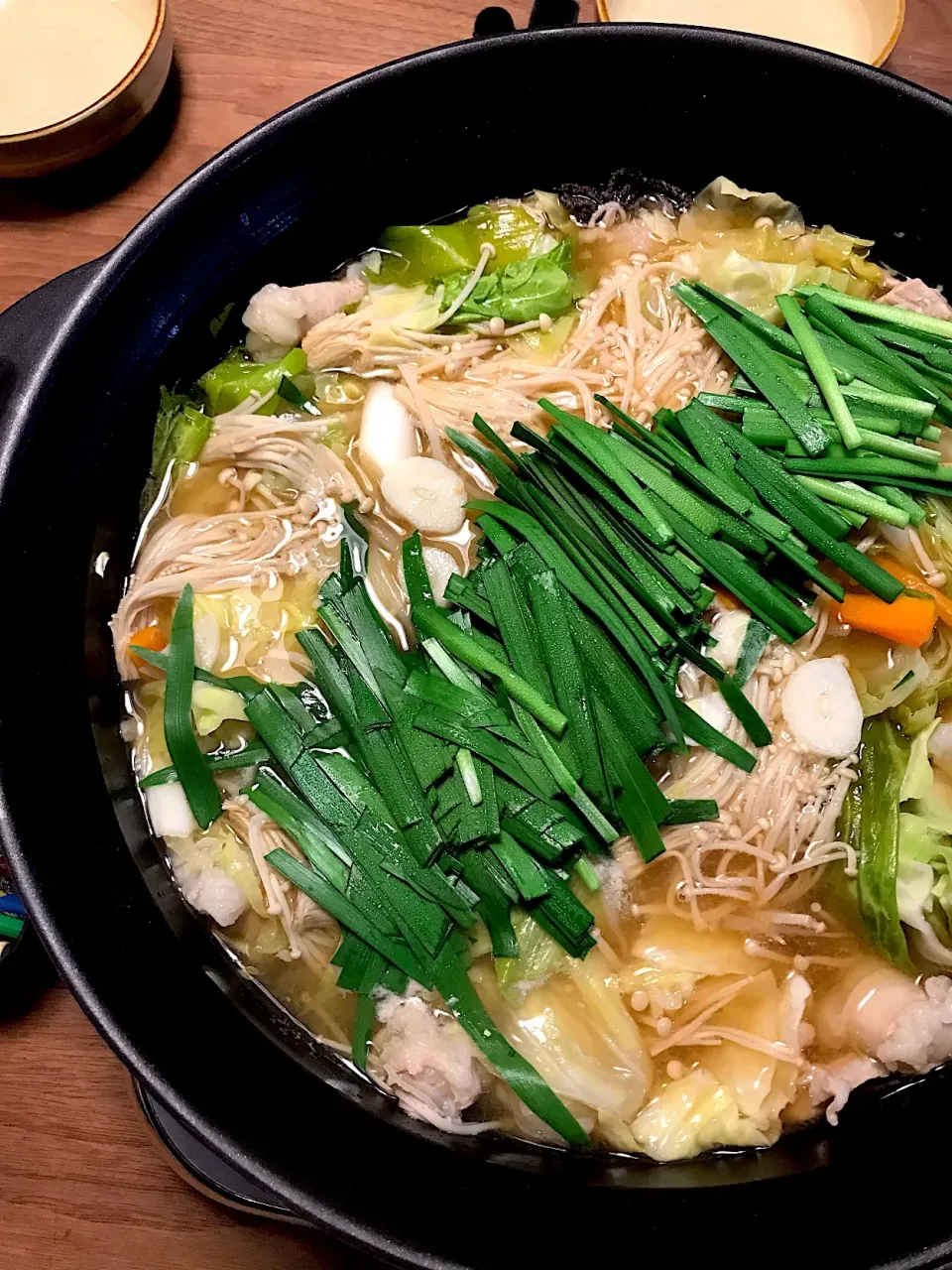 Snapdishの料理写真:もつ鍋＊シメはラーメン😊|やぁさん