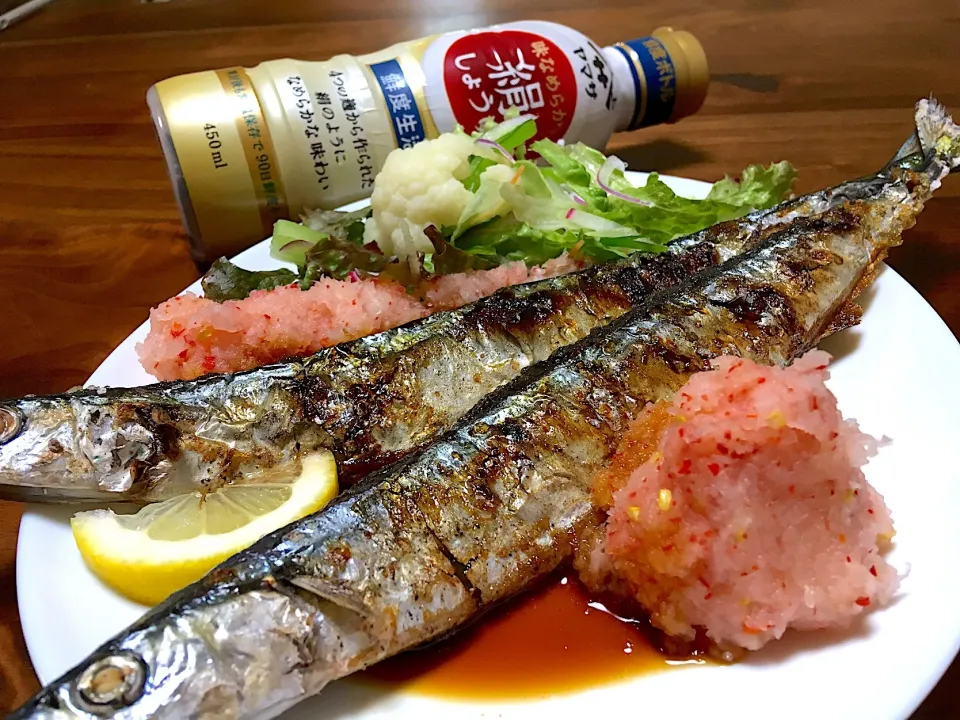 焼き秋刀魚たっぷりもみじおろし🐟🍁🌶|ぱぴこ家さん