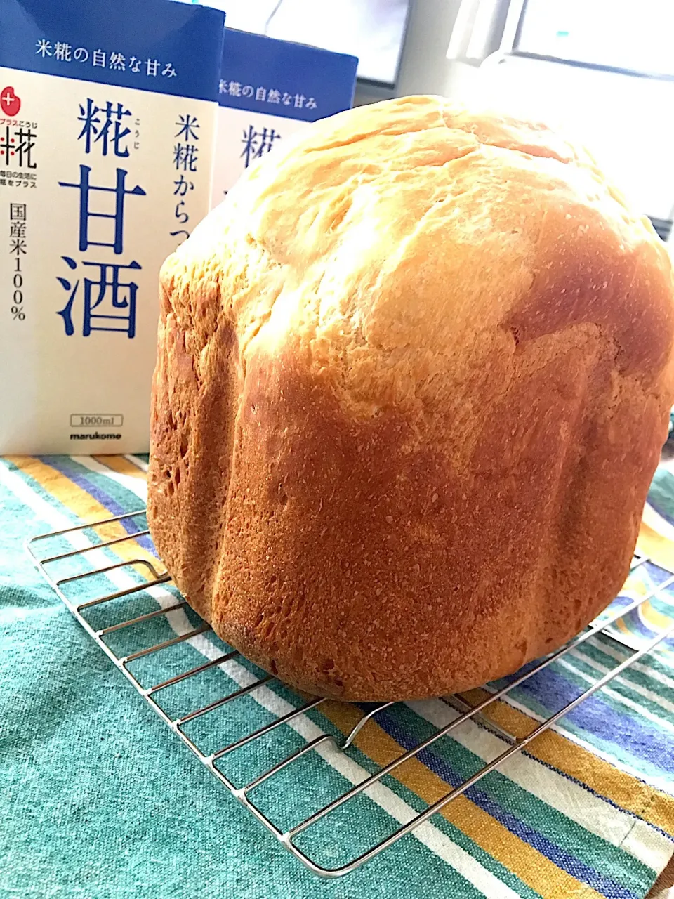 #マルコメ糀甘酒 #焼きたてパン

糀甘酒入りのパンを焼きました🍞
甘酒の薫りがたまらない‼️|renharuruさん