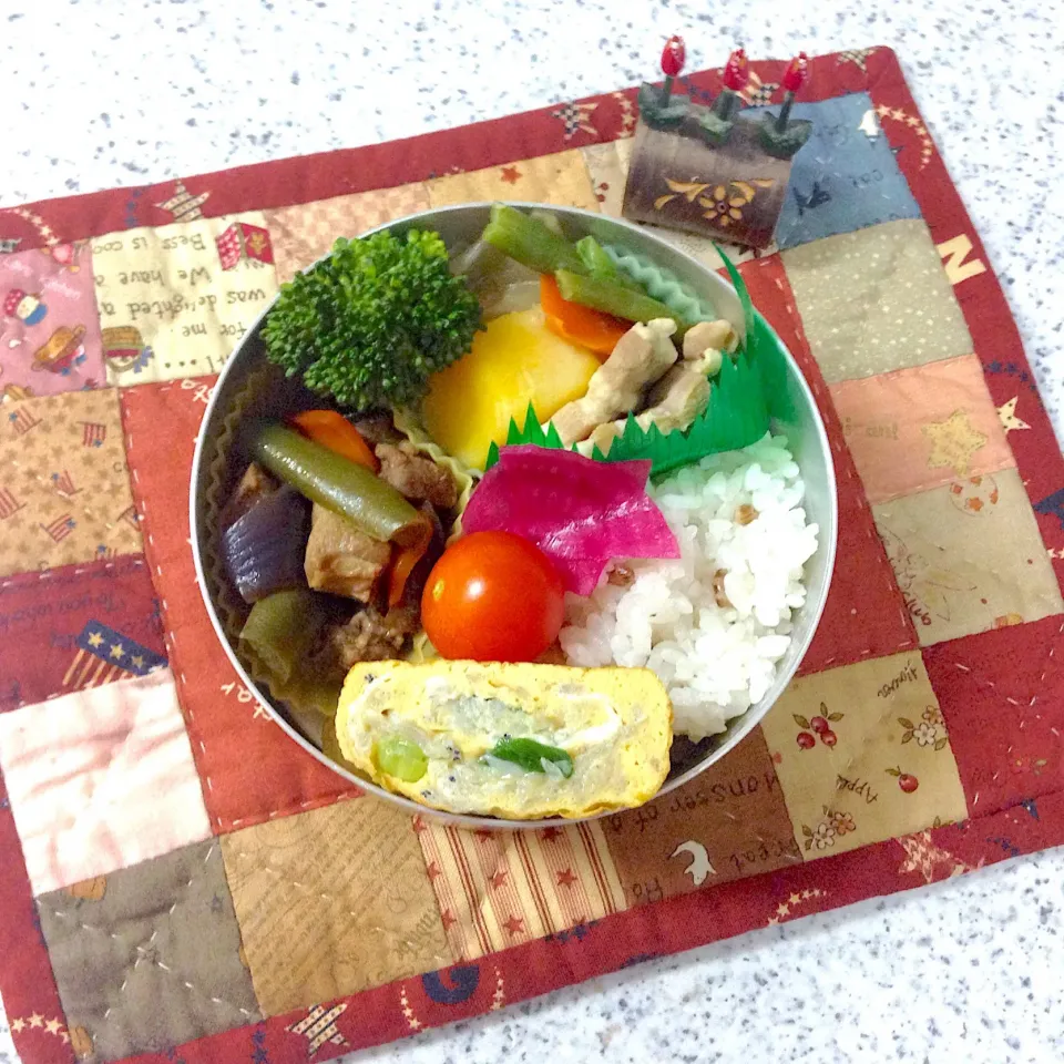 今日のお弁当😊 #夫弁当  #地味弁当 #丸弁当|naonaomimichanさん