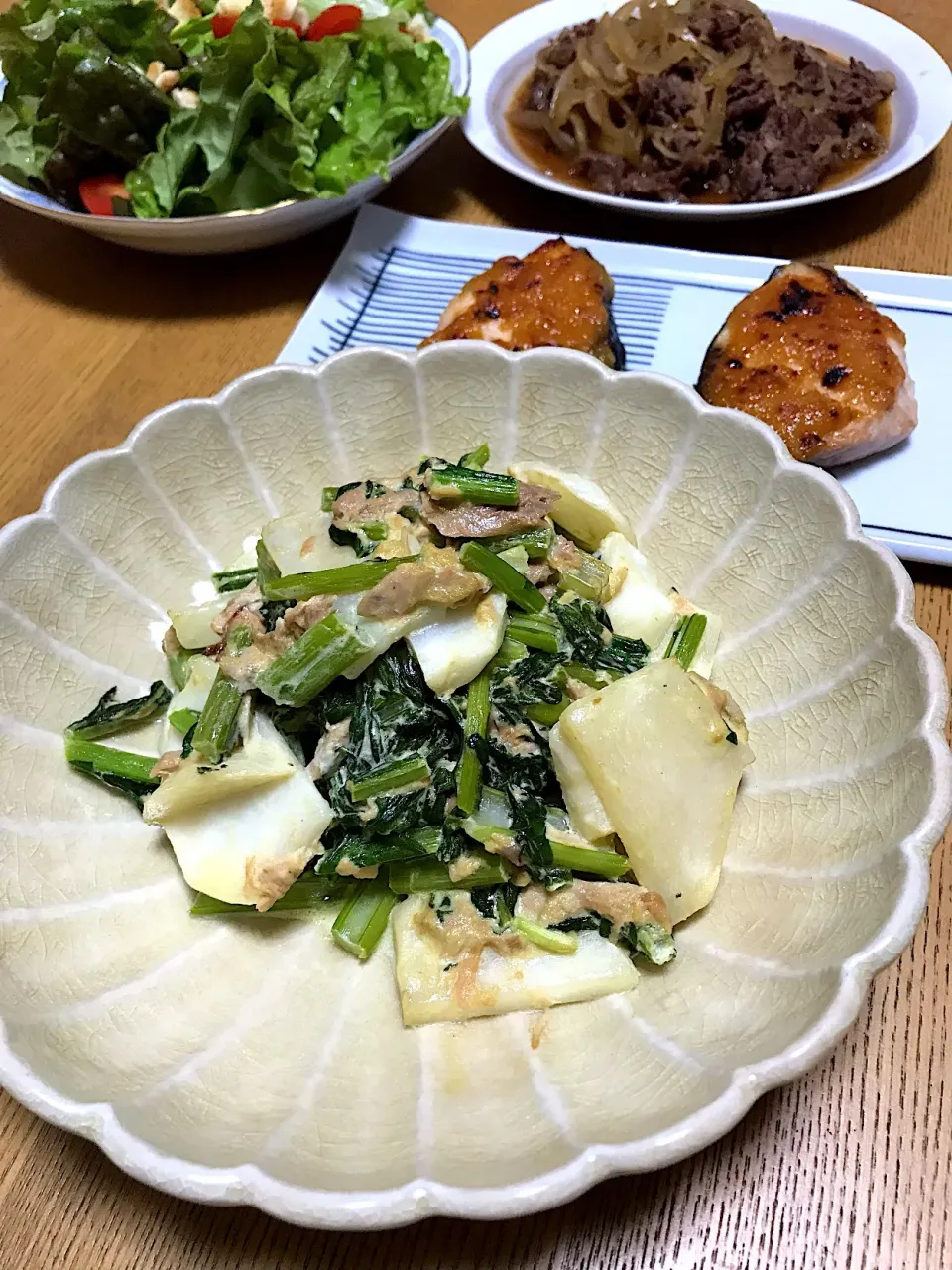 えいぽんの料理 蕪の丸ごとツナマヨ醤油炒め🌟|えいぽんさん