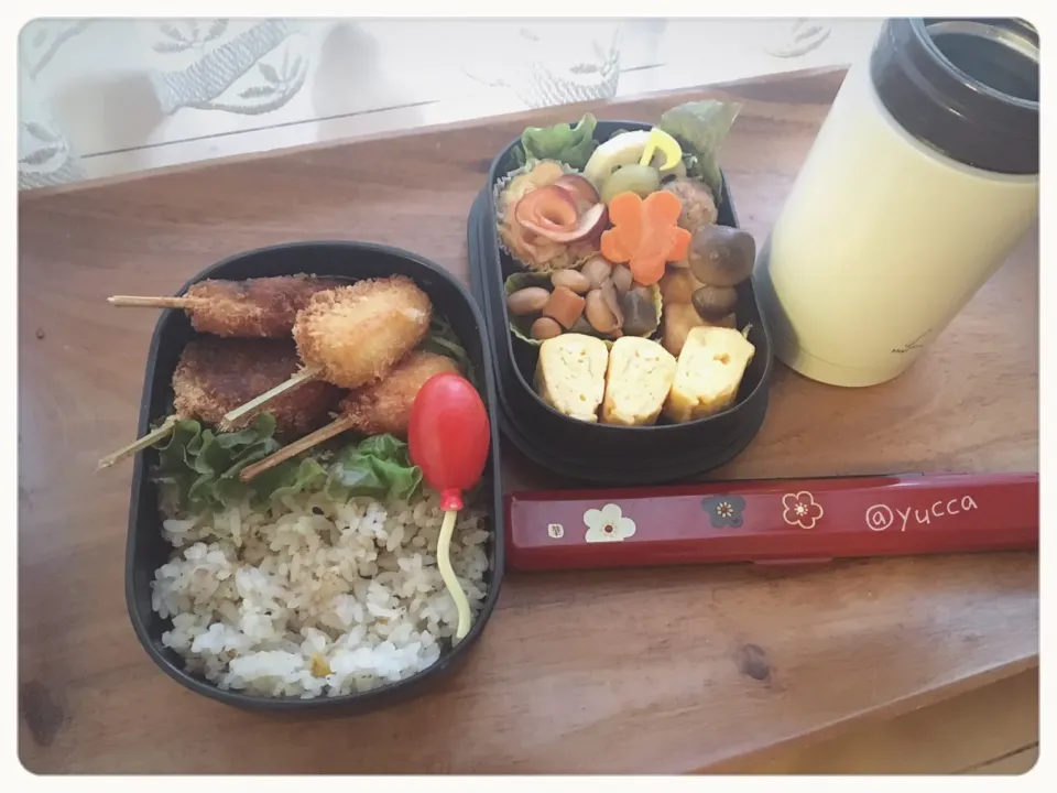 Snapdishの料理写真:JK弁当🍎2018.11.26(Mon.)|yucca@さん