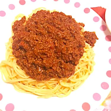 ひき肉たっぷり♪ミートソーススパゲッティ|ななっちさん