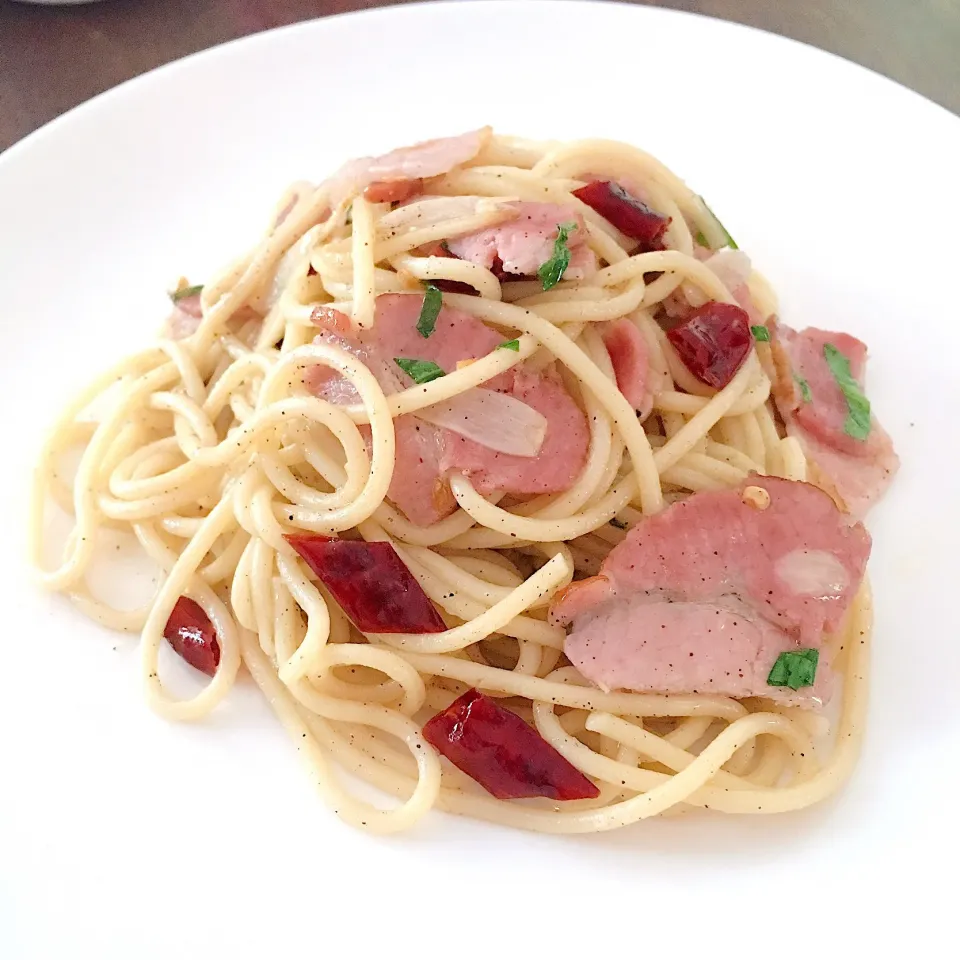 Spaghetti bacon|MommyKik & PunPunさん