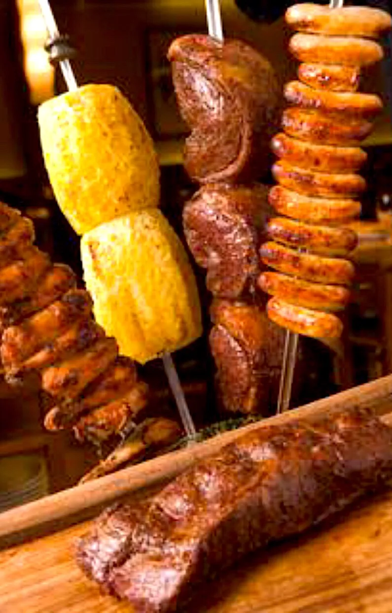 Snapdishの料理写真:Homemade brazilian Churrasco BBQ
With grilled Picanha, Pork linguiça, Lomb, Grilled Pineapple|kenさん