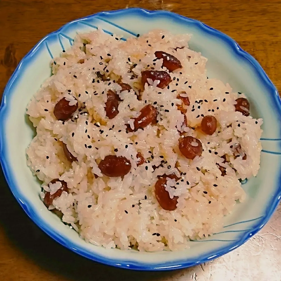 甘納豆お赤飯でおじいちゃん、おばあちゃんありがとう❤️|よっしー♪さん