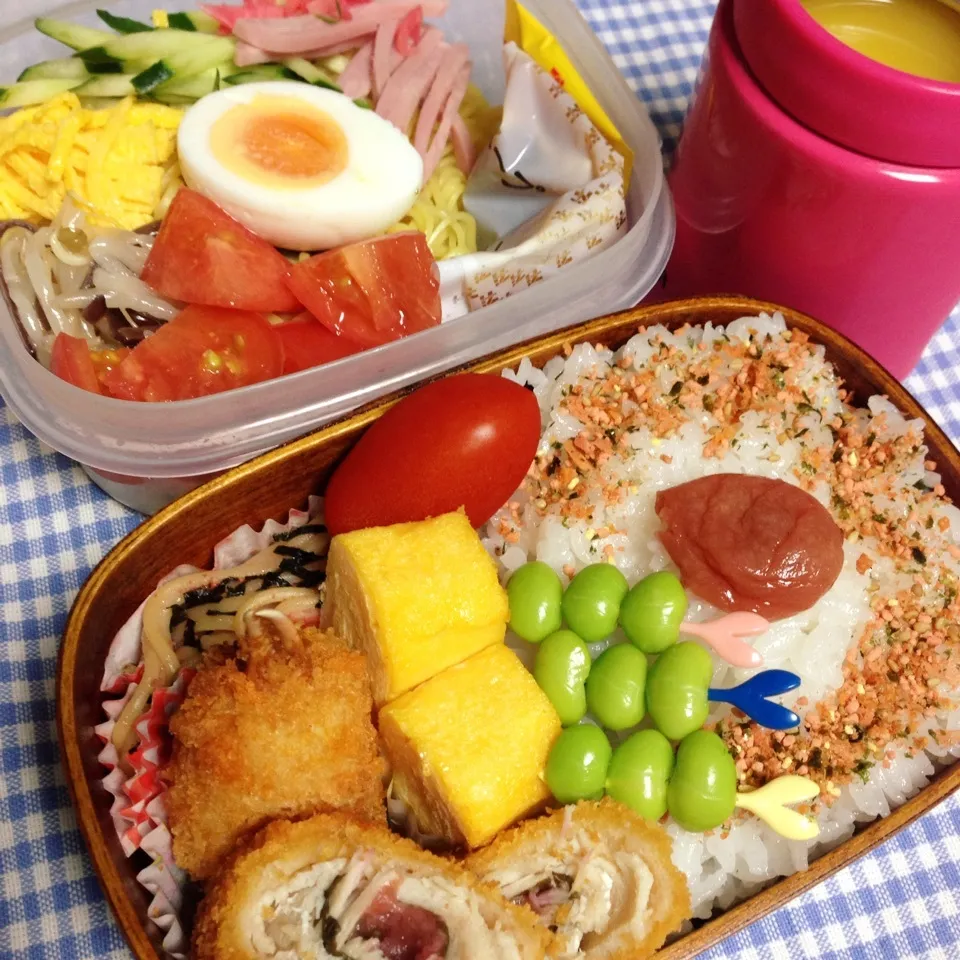 弟君 お盆帰省練習試合弁当|mayumayudonさん