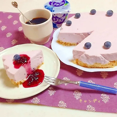 Snapdishの料理写真:☆レア風ブルーベリーケーキ☆|mayumayudonさん