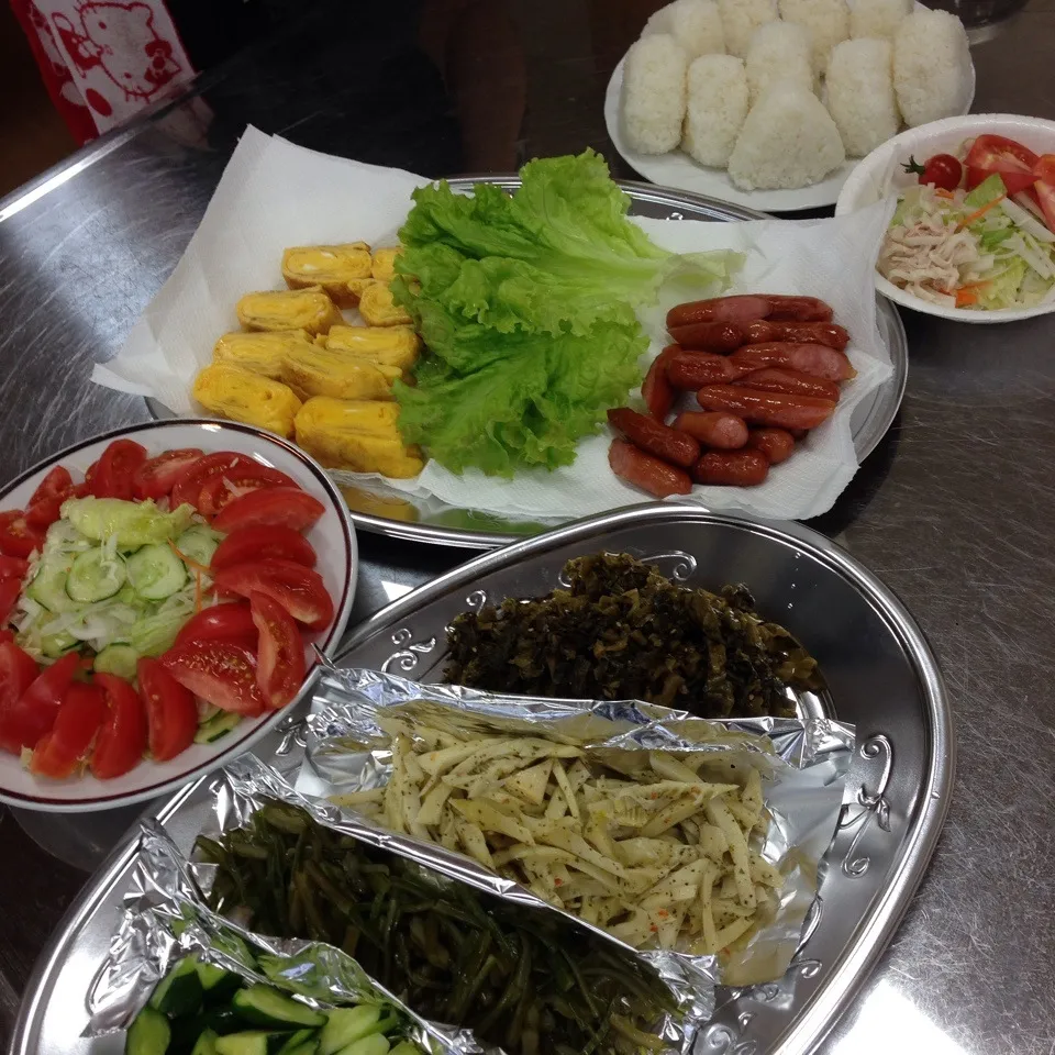 息子 合宿の朝食♪|mayumayudonさん