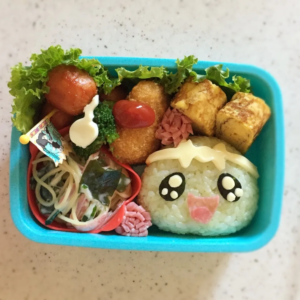 Snapdishの料理写真:妖怪ウォッチぷにぷに ワカメちゃん弁当|あおあおさん