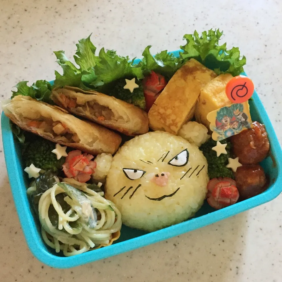 ドラゴンボール超 ボタモ弁当|あおあおさん