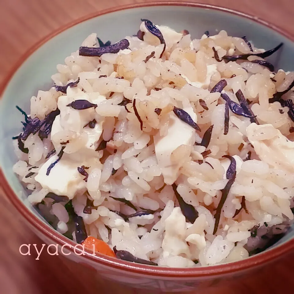 ☆ひじきとお豆腐の炊き込み御飯☆|himamamaさん